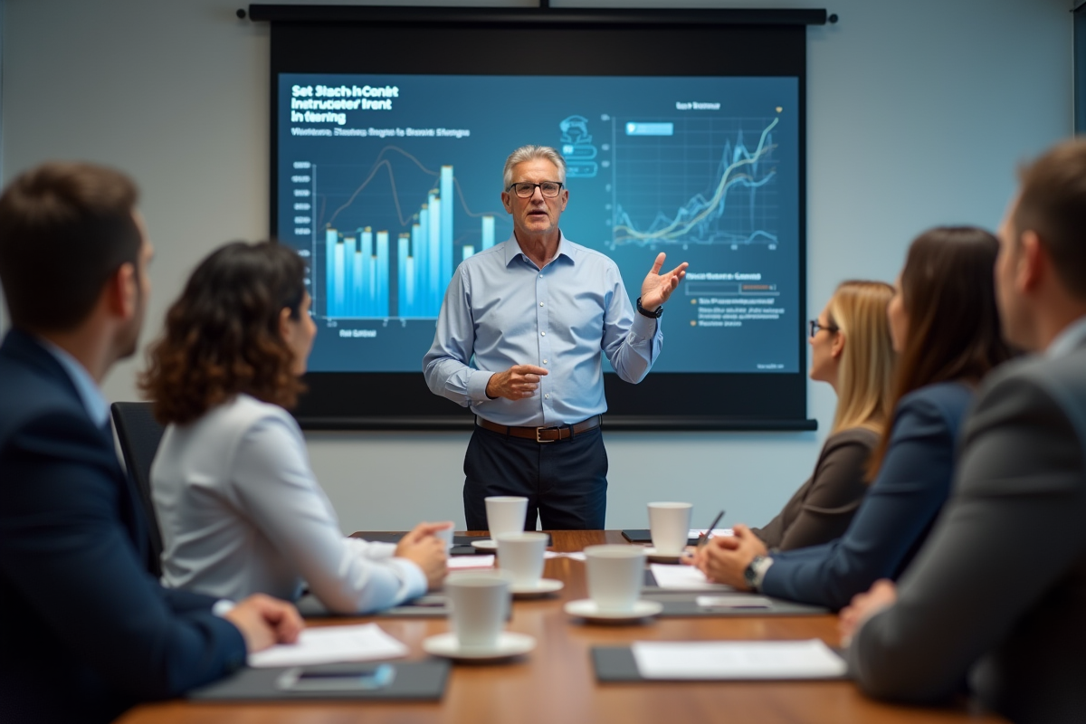 Homme en formation professionnelle lors d